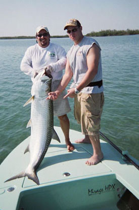 John Gregory of North Carolina w/ tarpon March 2006, tarpon fishing, key west fishing guides, key west flats fishing, key west fly fishing, big pine key, cudjoe key, summerland, sugarloaf